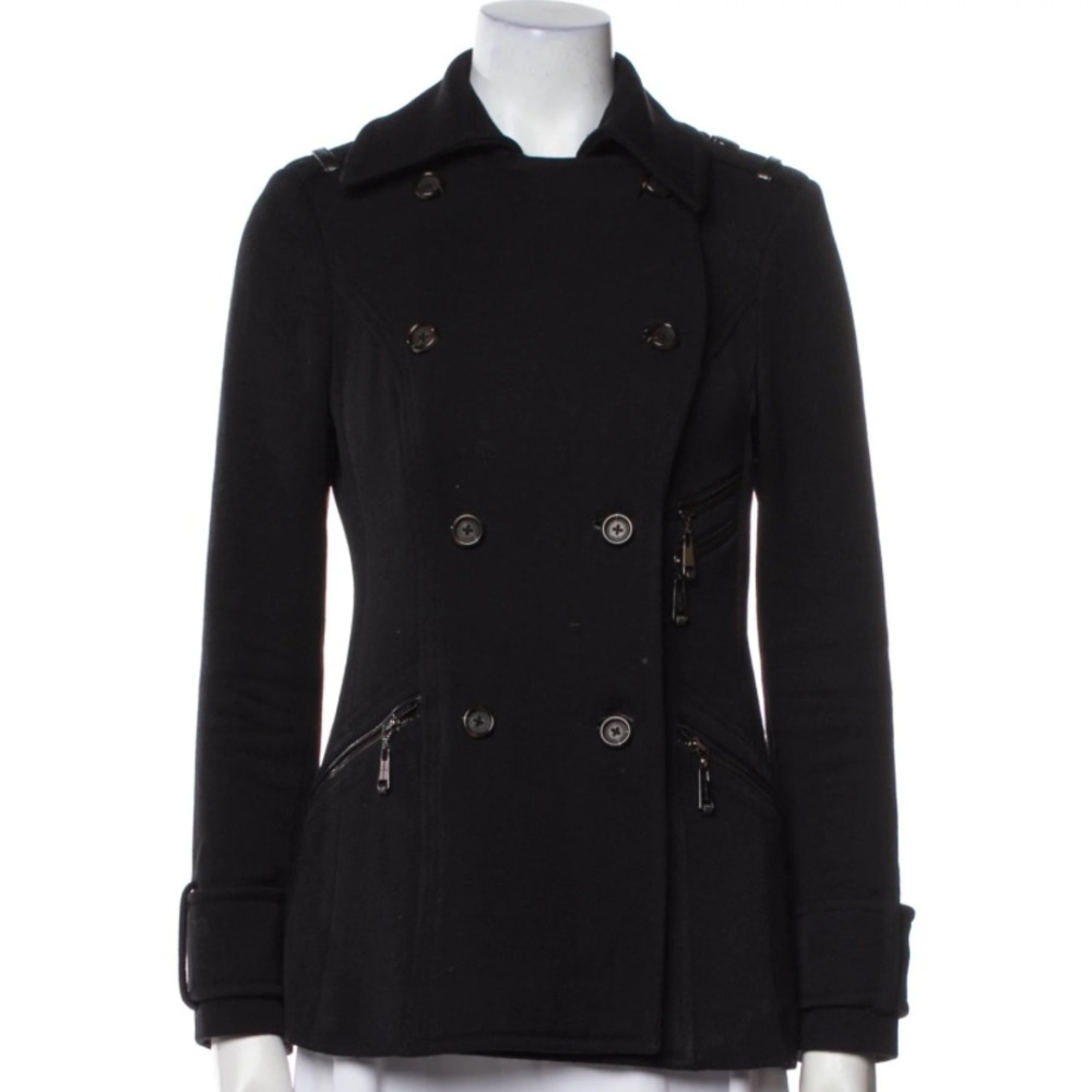 Andrew Marc || Marc New York Cadet Double
Breasted Wool Coat Black - NWT
